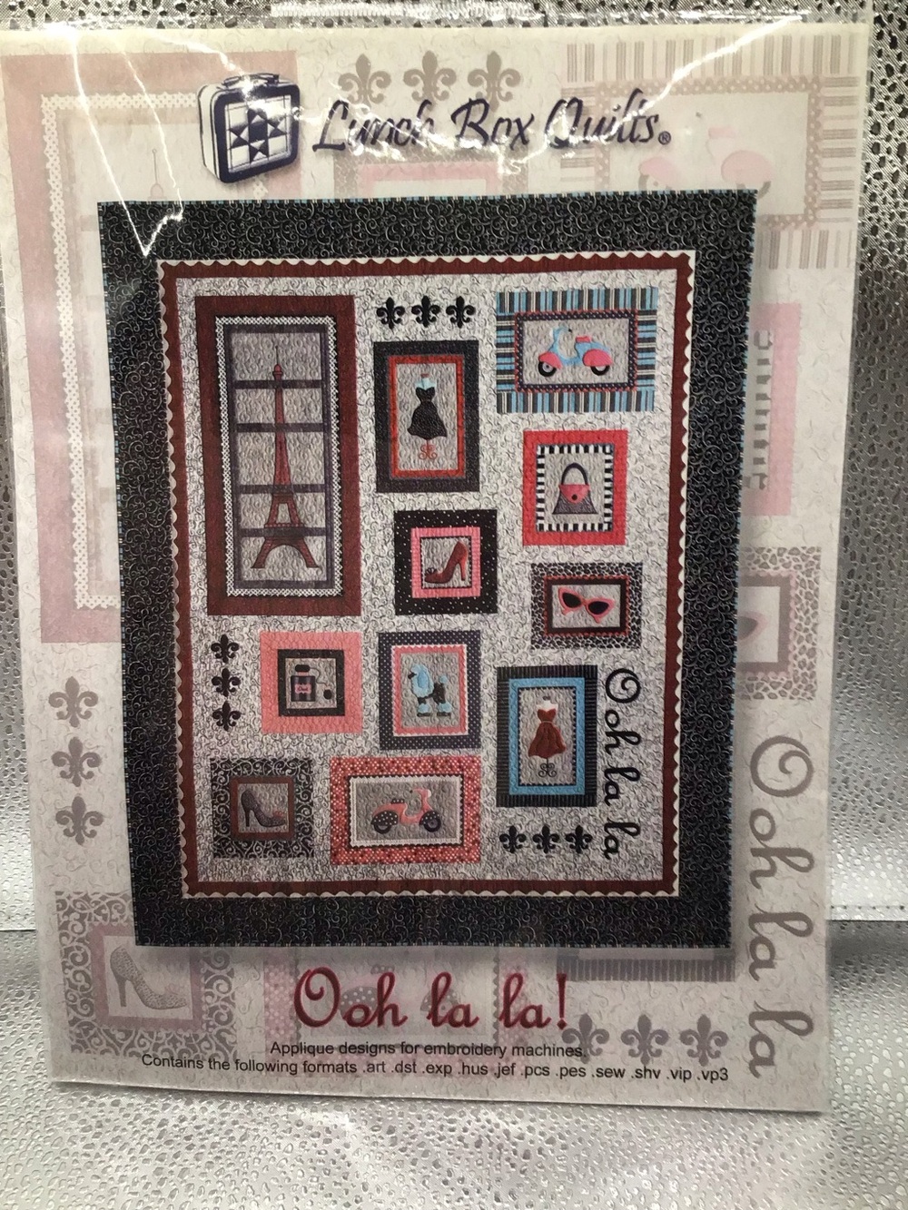 Ooh La La! Applique Quilt Panel - Embroidery Machines